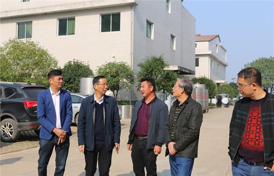 11.12雅大董事長(zhǎng)胡順開(kāi)與供銷(xiāo)首席專(zhuān)家吳國(guó)俠先生（右2）親切交談