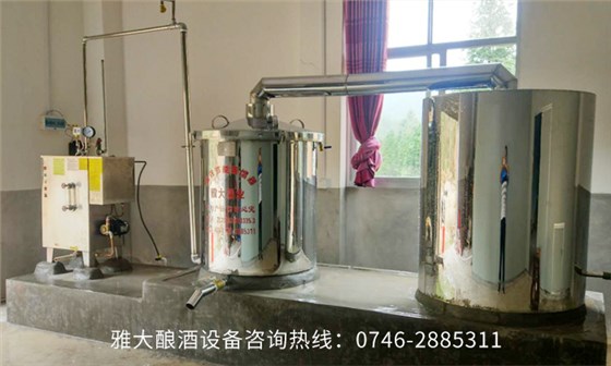 如何用電加熱釀酒設(shè)備做廣東米酒？大米半固態(tài)釀酒方法。-06 200斤電加熱釀酒設(shè)備1