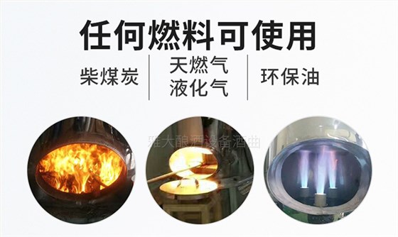 生態(tài)釀酒對白酒蒸酒設(shè)備提出了什么要求？-06雅大釀酒設(shè)備各種燃料都能用