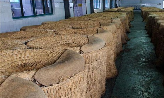 溫度低時(shí)，用稻草進(jìn)行保溫