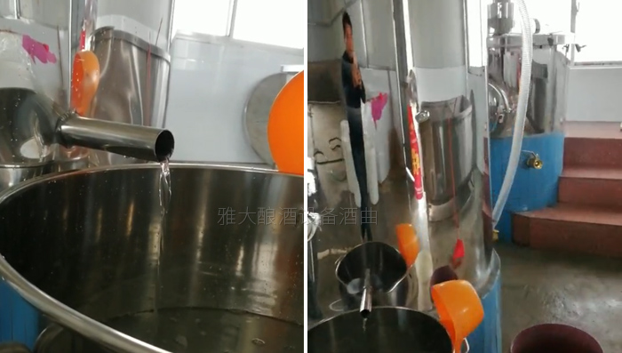 江華陳總引進(jìn)做酒設(shè)備，解決上了年紀(jì)的村民就業(yè)難問題-05設(shè)備出酒中
