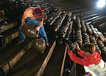 大型釀酒設(shè)備做洞藏酒，酒糟種食用菇，兩條腿走路