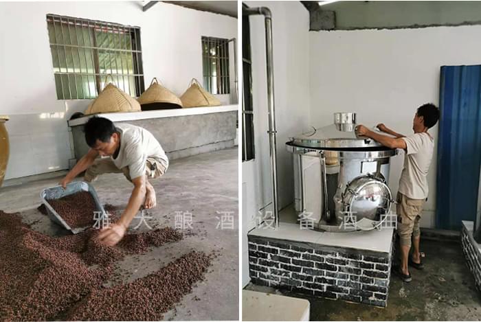 傳統(tǒng)釀酒工藝+側(cè)開(kāi)口固態(tài)蒸餾釀酒設(shè)備釀酒好在哪？5
